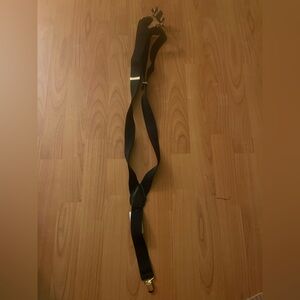 Men’s Black Suspenders NWT Medium
